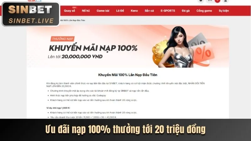 Hoàn trả thể thao và casino BK888